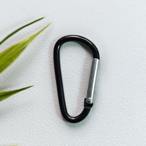Aluminum Carabiner Keyring, Aluminum Alloy, DIY, more colors for choice, 46x23mm, Sold By PC