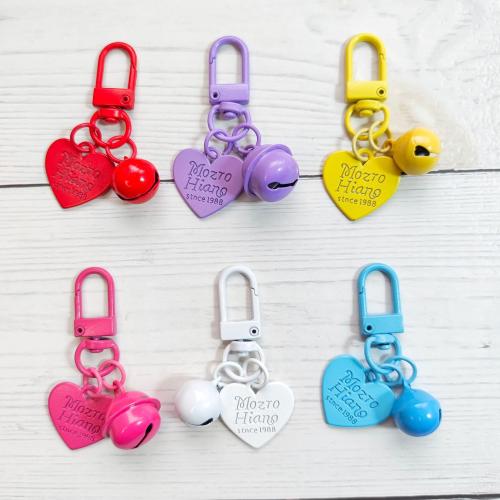 Bag Purse Charms Keyrings Keychains, Tibetan Style, Heart, stoving varnish, DIY & different styles for choice & with letter pattern, Sold By PC