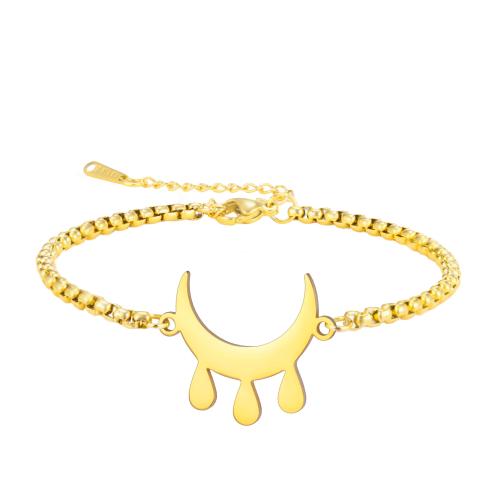 304 Stainless Steel Bracelet, with Polyester Cord, plated, Unisex & different styles for choice, Length:Approx 6-10 Inch, Sold By PC