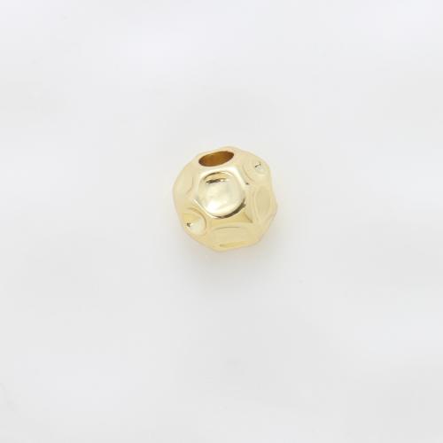 Brass Jewelry Beads, plated, DIY, golden, nickel, lead & cadmium free, 8.40x9x9mm, Sold By PC