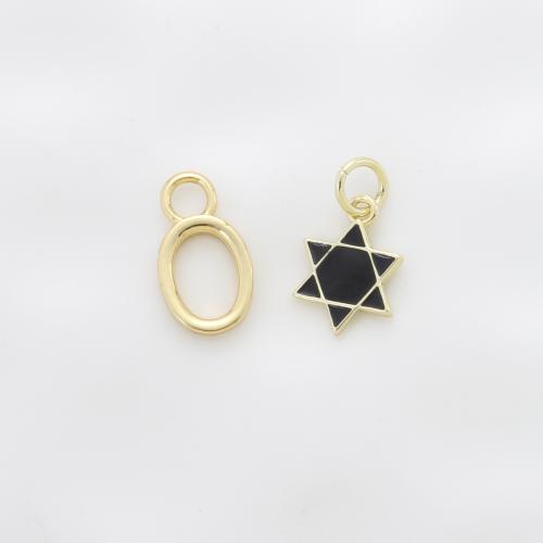 Brass Jewelry Pendants, plated, DIY & enamel, more colors for choice, nickel, lead & cadmium free, 14x7.80x1.80mm, Sold By PC
