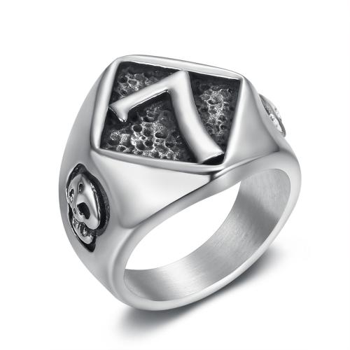 Stainless Steel Finger Ring, 304 Stainless Steel, polished, fashion jewelry & different size for choice & for man, original color, Sold By PC