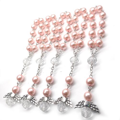 Glass Beads Bracelet, Tibetan Style, with Glass & Plastic Pearl, plated, fashion jewelry, more colors for choice, 8mm, Length:18 cm, Sold By PC