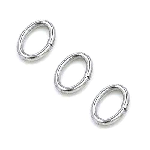 304 Stainless Steel Saw Cut Closed Jump Ring, Oval, plated, DIY, more colors for choice, 100PCs/Bag, Sold By Bag
