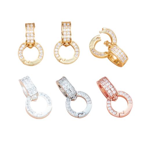 Cubic Zirconia Micro Pave Brass Pendant, plated, DIY & different styles for choice & micro pave cubic zirconia, Sold By PC