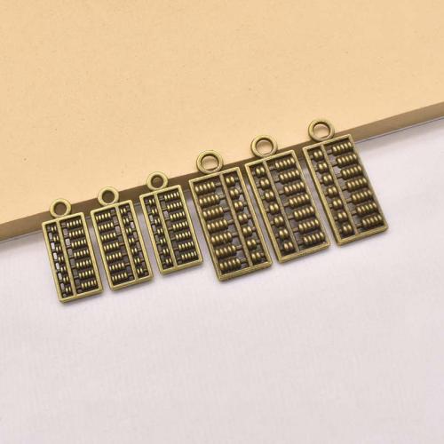 Tibetan Style Pendants, Abacus, antique brass color plated, DIY & different size for choice, Sold By PC