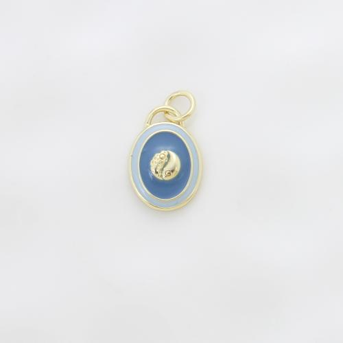 Brass Jewelry Pendants, plated, DIY & enamel, more colors for choice, nickel, lead & cadmium free, 14.70x10.20x5.60mm, Sold By PC