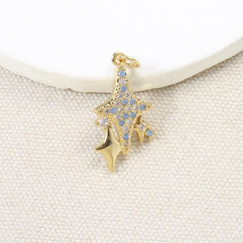 Cubic Zirconia Micro Pave Brass Pendant, plated, DIY & micro pave cubic zirconia, more colors for choice, nickel, lead & cadmium free, 23.20x12.60x2.70mm, Sold By PC