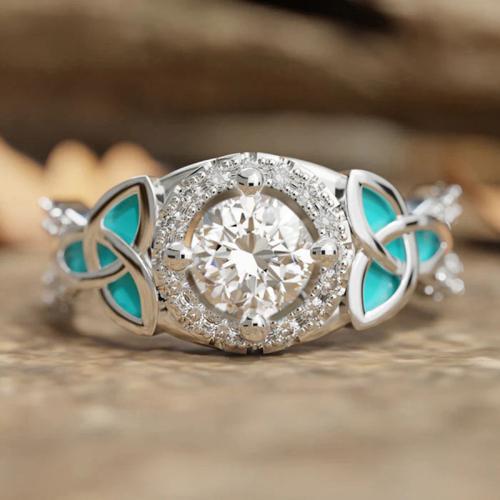 Cubic Zirconia Micro Pave Brass Ring, plated, different size for choice & micro pave cubic zirconia & for woman & enamel, Sold By PC