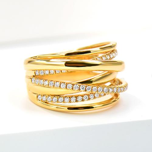 Cúbicos Circonia Micro Pave anillo de latón, metal, chapado, diverso tamaño para la opción & micro arcilla de zirconia cúbica & para mujer & hueco, Vendido por UD