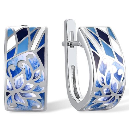 Brass Leverback Earring, plated, fashion jewelry & for woman & enamel, Sold By Pair