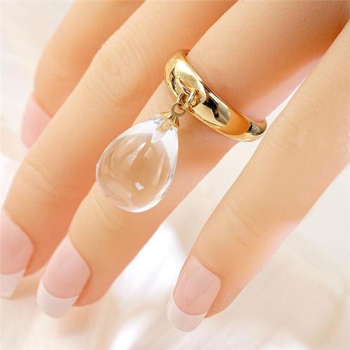 Crystal Finger Ring, Brass, with Crystal, plated, fashion jewelry, mixed colors, nickel, lead & cadmium free, 17mm, Sold By PC