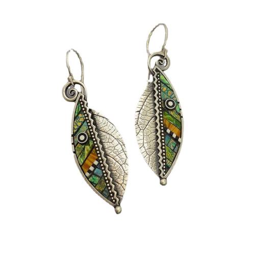 Shell Pendants, Tibetan Style, with Shell, plated, DIY, mixed colors, 45x13mm, Length:50 cm, Sold By PC