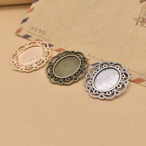 Cinc aleación Colgante Cabujón ajuste, aleación de zinc, chapado, Bricolaje, más colores para la opción, Vendido por UD