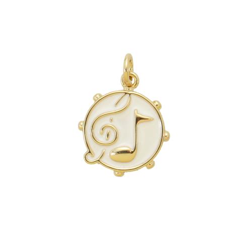 Bijoux pendentifs en laiton, note de musique, Placage, DIY & émail, plus de couleurs à choisir, 16.40x14.30x2.40mm, Vendu par PC