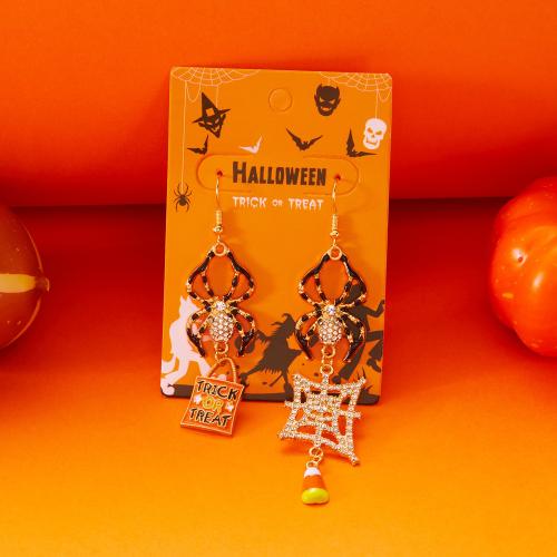 Tibetan Style Drop Earring, plated, Halloween Design & different styles for choice & for woman & enamel, Sold By Pair