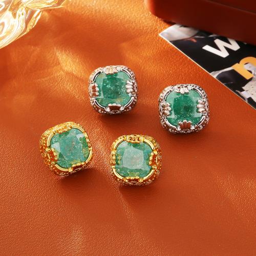 Crystal Earrings, Brass, with Crystal, plated, fashion jewelry & for woman, more colors for choice, Sold By Pair