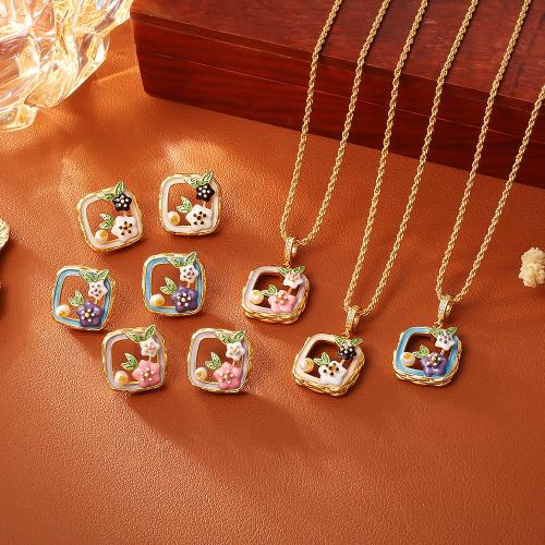 Natural Cultured Freshwater Pearl Jewelry Sets, Brass, with Freshwater Pearl, gold color plated, different styles for choice & for woman & hollow, more colors for choice, Sold By PC