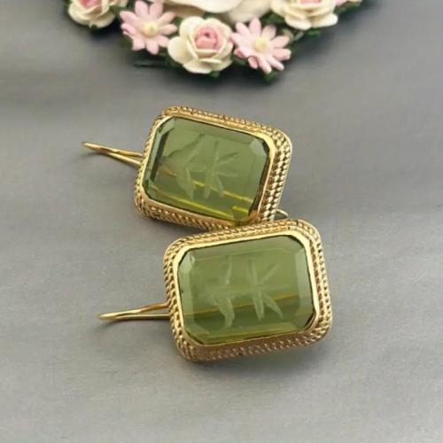 Pendientes de Acrílico, metal, con Acrílico, chapado, Joyería & para mujer, Vendido por Par