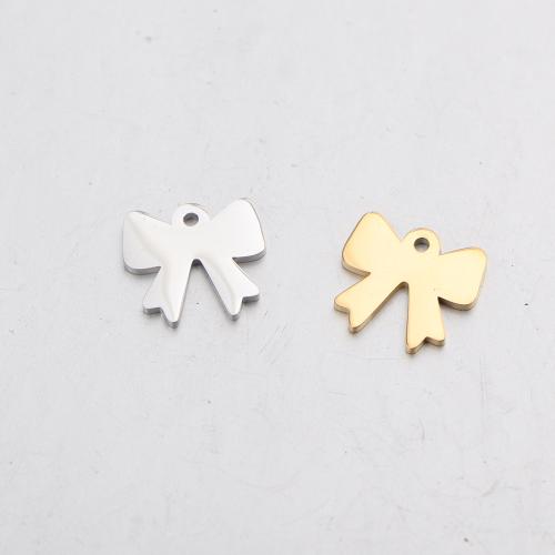 Ювелирные подвески из нержавеющей стали, Нержавеющая сталь 304, Бантик, Другое покрытие, DIY, Много цветов для выбора, продается PC