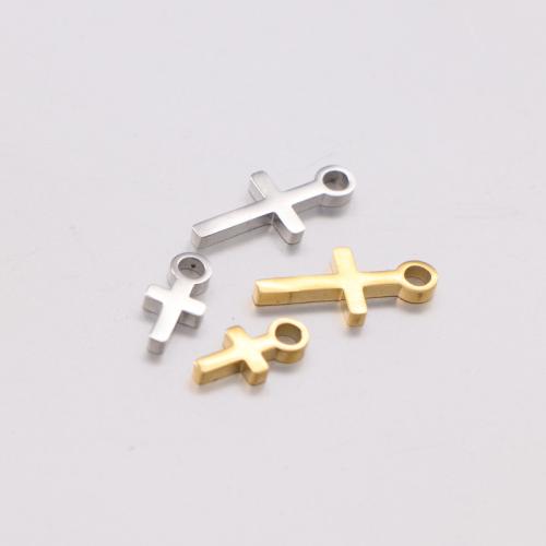 Pendentifs en acier inoxydable de la Croix-, Acier inoxydable 304, Placage, DIY, plus de couleurs à choisir, Vendu par PC