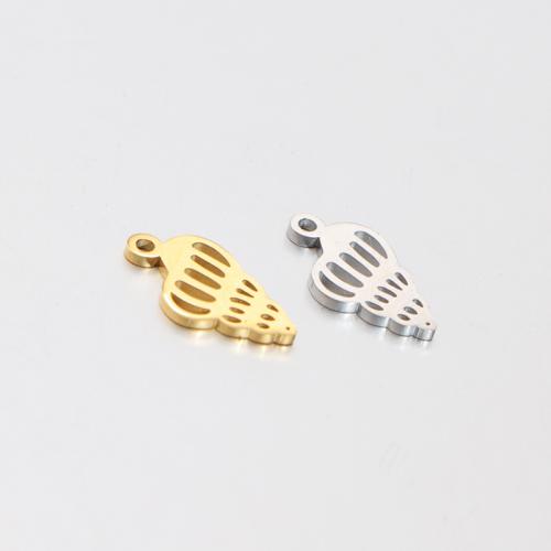 Нержавеющая сталь животных Подвески, Нержавеющая сталь 304, Ракушка, Другое покрытие, DIY, Много цветов для выбора, продается PC