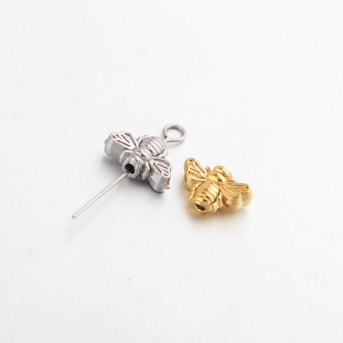 Stainless Steel Beads, 304 Stainless Steel, Bee, plated, DIY, more colors for choice, Sold By PC
