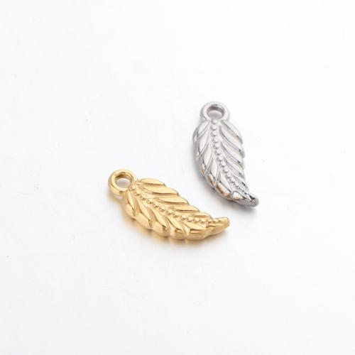 Colgantes de Acero Inoxidable, acero inoxidable 304, Hoja, chapado, Bricolaje, más colores para la opción, Vendido por UD