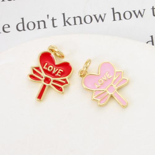 Brass Jewelry Pendants, Magic Wand, plated, DIY & enamel, more colors for choice, nickel, lead & cadmium free, 15.70x11.50x1.80mm, Sold By PC