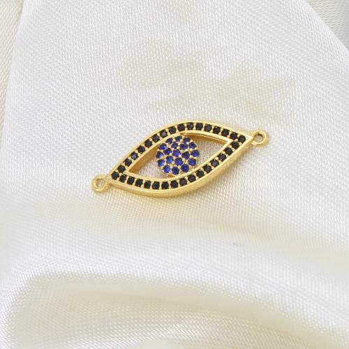 Цирконий Micro Pave Латунный разъем, Латунь, Другое покрытие, DIY & инкрустированное микро кубического циркония, Много цветов для выбора, не содержит никель, свинец, 25x10x2.50mm, продается PC