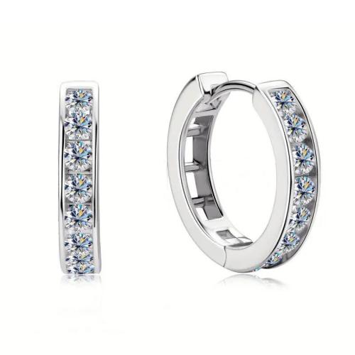 Цирконий Micro Pave латунь Серьги, Латунь, Другое покрытие, ювелирные изделия моды & инкрустированное микро кубического циркония & Женский, Много цветов для выбора, продается Пара