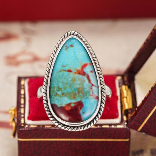 Brass Finger Ring, plated, different size for choice & for woman & epoxy gel & decal, Sold By PC