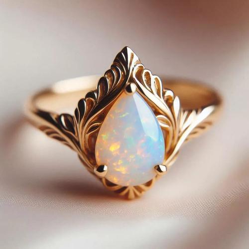 Messing Fingerring, mit Harz, plattiert, Modeschmuck & verschiedene Größen vorhanden & für Frau, Champagner, verkauft von PC