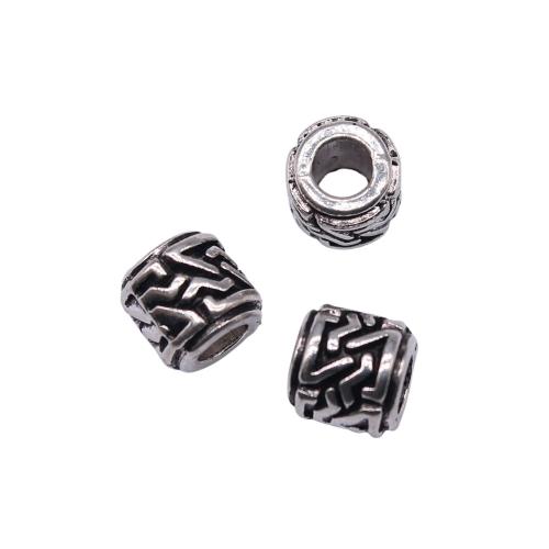 Perles intercalaires en alliage de zinc, Plaqué de couleur d'argent, DIY, 7x7x7mm, 20PC/sac, Vendu par sac