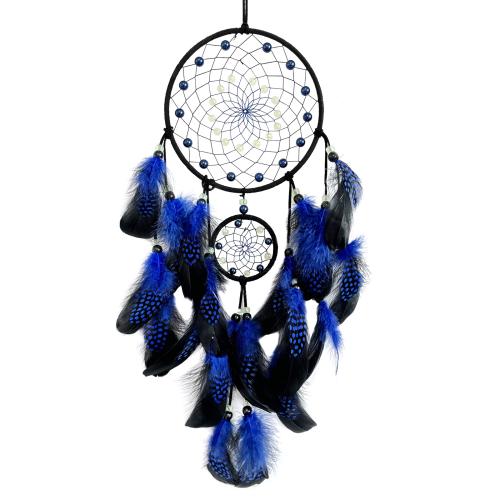 Fashion Dream Catcher, Iron, with Feather, handmade, fashion jewelry, more colors for choice, Sold By PC