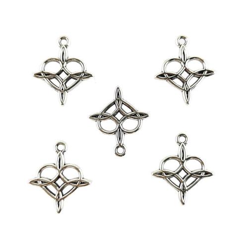 Подвеска- сердце из цинкового сплава, цинковый сплав, Сердце, плакирован серебром, DIY & отверстие, 20x17mm, 100ПК/сумка, продается сумка