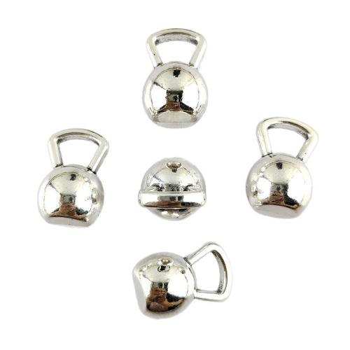 Pendentifs en alliage de zinc, Placage de couleur argentée, DIY, 100PC/sac, Vendu par sac