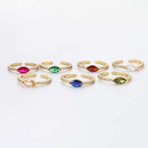 Cubic Zirconia Micro Pave Brass Ring, plated, fashion jewelry & micro pave cubic zirconia, more colors for choice, nickel, lead & cadmium free, 20x20.30x4.70mm, Sold By PC