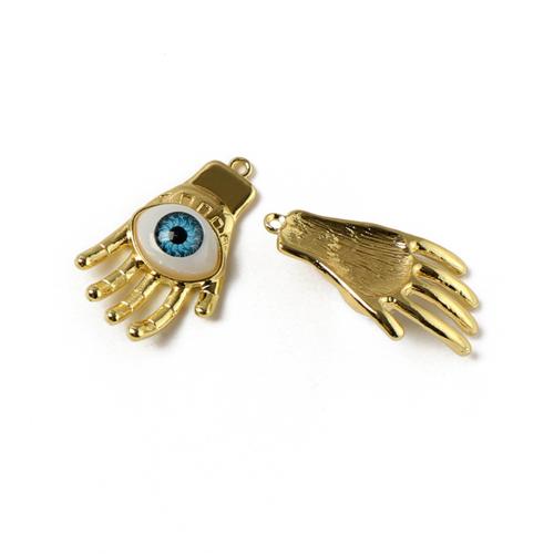 Tibetan Style Hand Pendants, gold color plated, DIY & hollow, golden, 100PCs/Bag, Sold By Bag