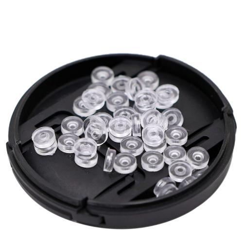 silicona Pendiente Clip Pad, diferente cantidad para la elección & Bricolaje & diferentes estilos para la opción, claro, Vendido por Bolsa
