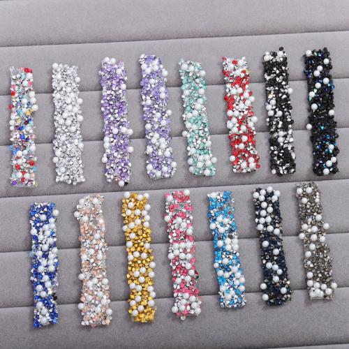 Plastic Pearl Costume Accessories, with Plastic, DIY & with rhinestone, more colors for choice, 12mm, 10m/Bag, Sold By Bag