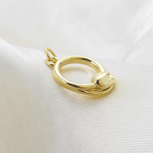 Латунные ювелирные кулоны, Латунь, Другое покрытие, DIY, Золотой, не содержит никель, свинец, 17.50x12.70x3.40mm, продается PC