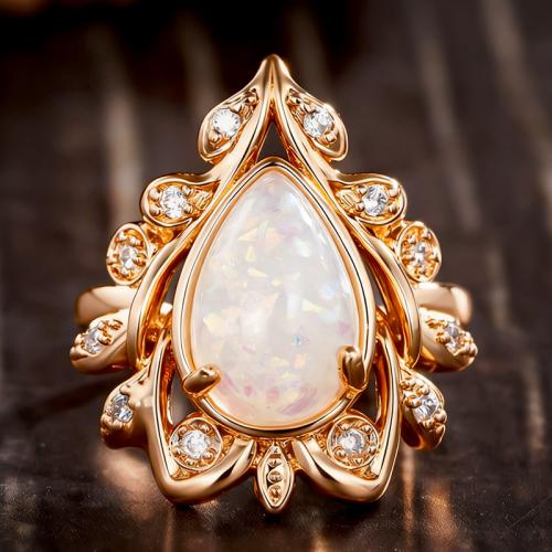 Cubic Zirconia Micro Pave Brass Ring, with Resin, plated, different size for choice & micro pave cubic zirconia & for woman & hollow, Sold By PC