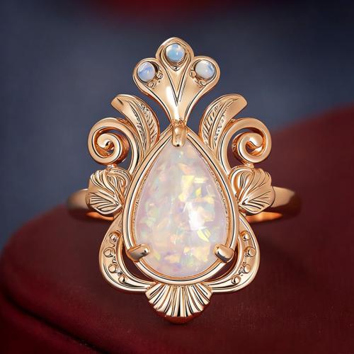 Brass Finger Ring, with Resin, plated, different size for choice & for woman & hollow, Sold By PC