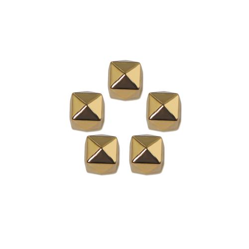 Copper Coated Plastic Beads, DIY, golden, 100PCs/Bag, Sold By Bag