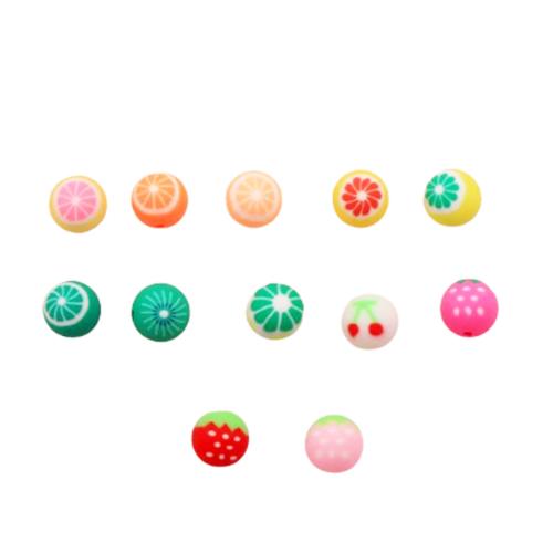 Polymer Clay Beads, DIY, more colors for choice, 100PCs/Bag, Sold By Bag