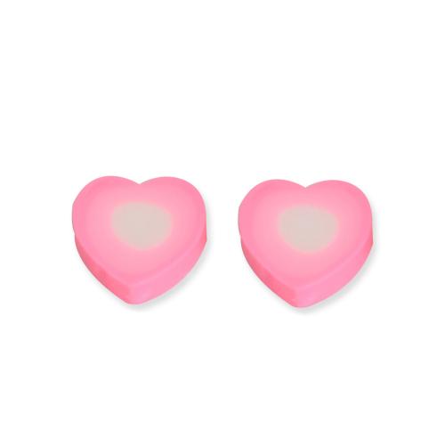 Polymer Clay Beads, Heart, DIY, mixed colors, 1000PCs/Bag, Sold By Bag