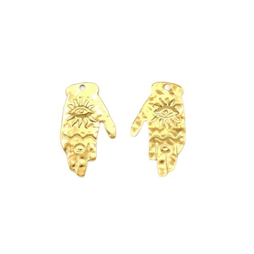 Bijoux pendentifs en acier inoxydable , Acier inoxydable 304, avec perle de plastique, Placage de couleur d'or, DIY, plus de couleurs à choisir, 20PC/sac, Vendu par sac