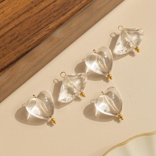 Подвески из кристаллов, Нержавеющая сталь 304, с Кристаллы, Другое покрытие, DIY, очистить, 10ПК/сумка, продается сумка