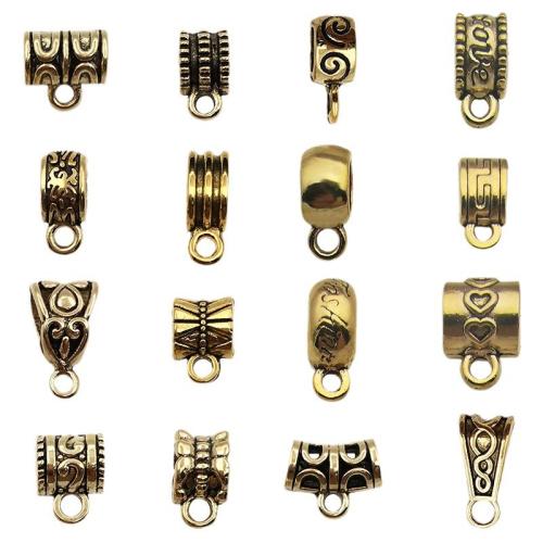 Abalorios Bail de Aleación de Zinc, chapado en color dorado antiguo, Bricolaje & diferentes estilos para la opción, Vendido por UD